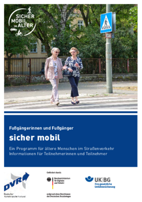 Vorschaubild der PDF-Datei Broschüre „sicher mobil: Fußgängerinnen und Fußgänger“