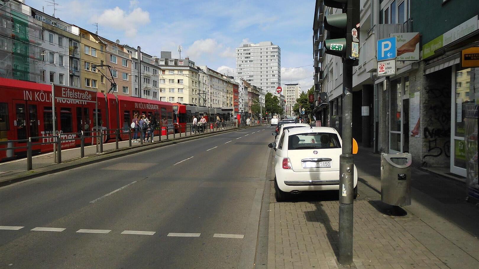 Vorher-Situation: überwiegend zweistreifige Richtungsfahrbahnen für den Kfz-Verkehr