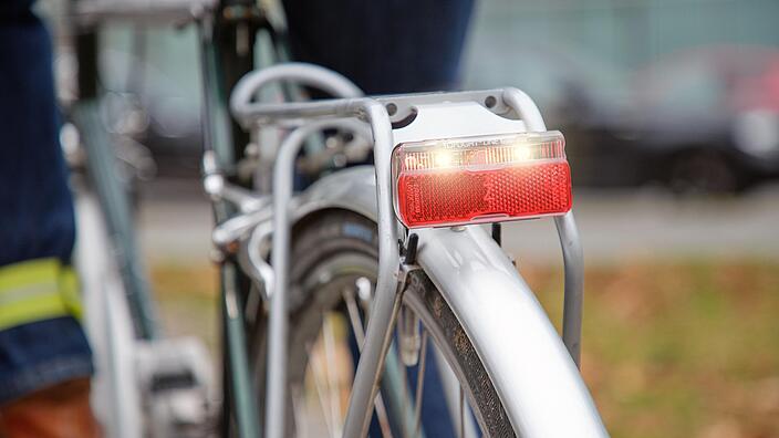 Fahrrad Rücklicht Nahaufnahme