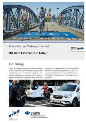 Vorschaubild der PDF-Datei Praxishilfen zur Verkehrssicherheit: Radverkehr