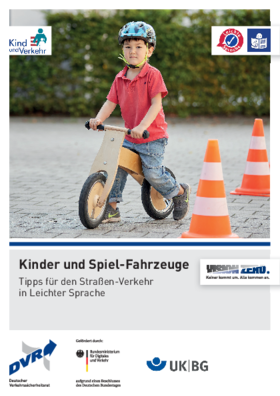 Vorschaubild der PDF-Datei Broschüre: „Kinder und Spielfahrzeuge“ (leichte Sprache)