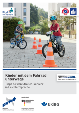 Vorschaubild der PDF-Datei Broschüre: „Kinder mit dem Fahrrad unterwegs“ (leichte Sprache)